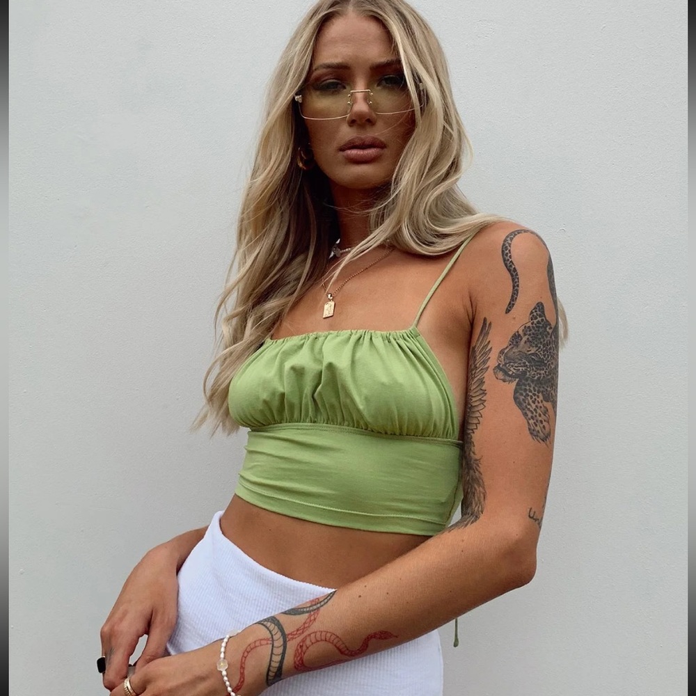 Princess Polly Annabelle Top Green